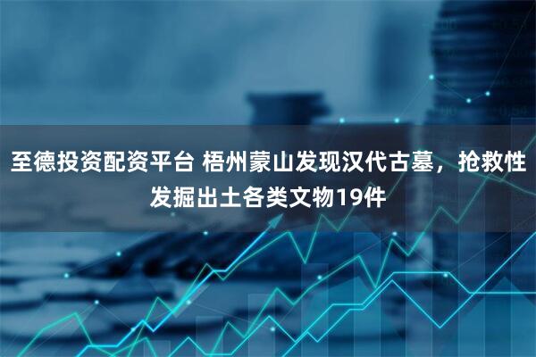 至德投资配资平台 梧州蒙山发现汉代古墓，抢救性发掘出土各类文物19件